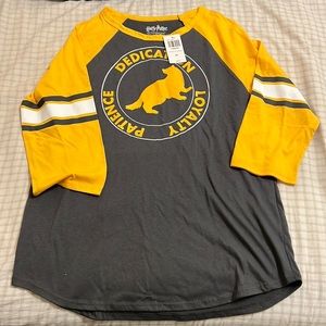 Harry Potter Hufflepuff Slub Tee Shirt Medium